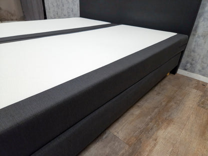 Zeer Mooi Antraciet Boxpring Bed | 180X200