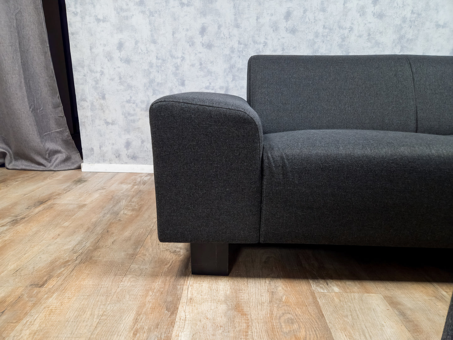 Mooi Antraciet Hoekbank met Hocker