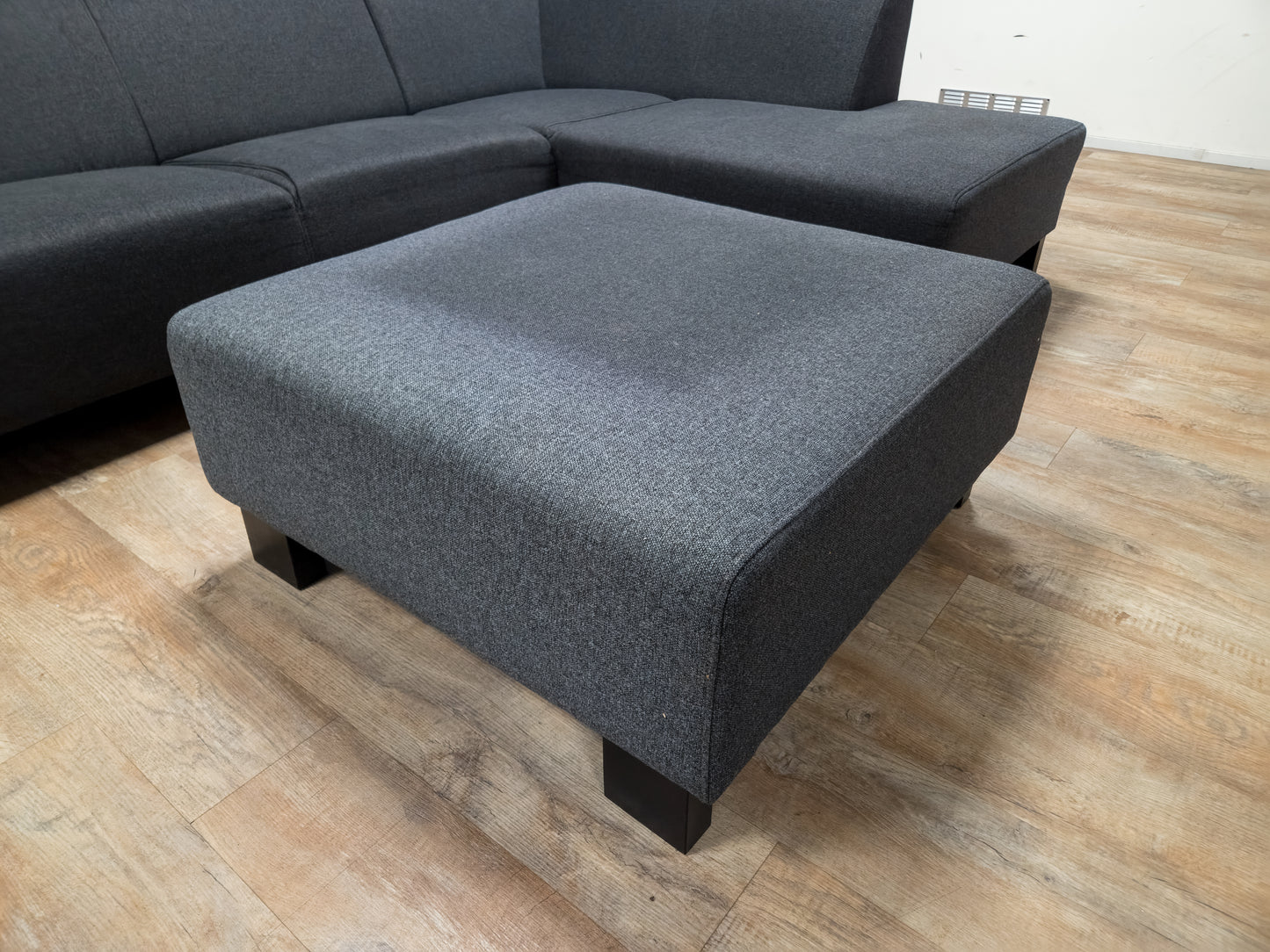 Mooi Antraciet Hoekbank met Hocker