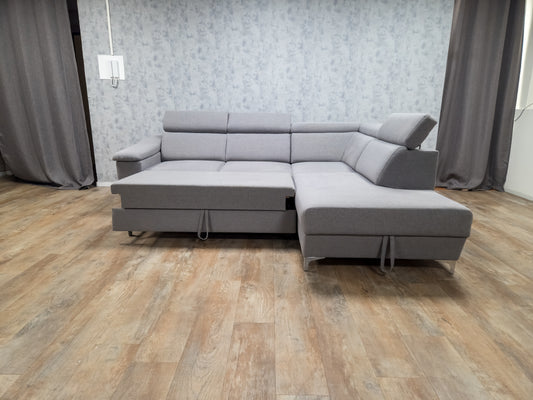 MOOI GRIJS MULTIFUNCTIONELE HOEKBANK