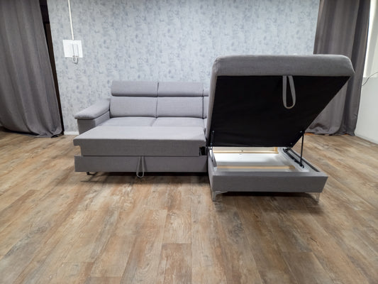MOOI GRIJS MULTIFUNCTIONELE HOEKBANK