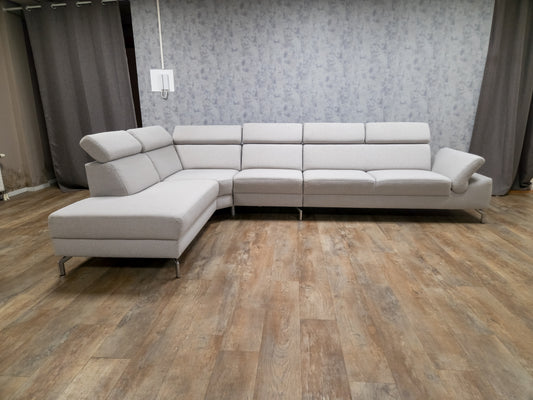 PRACHTIG WITGRIJS MONTEL MODENA DESIGN HOEKBANK