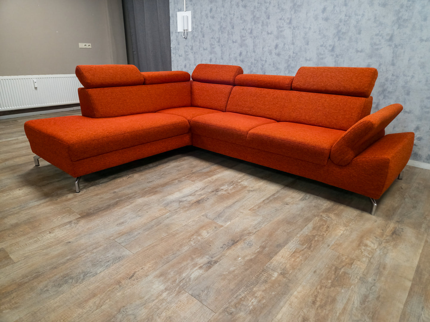 Z.G.A.N Rood Gemeleerd Hoekbank van MONTEL MODENA