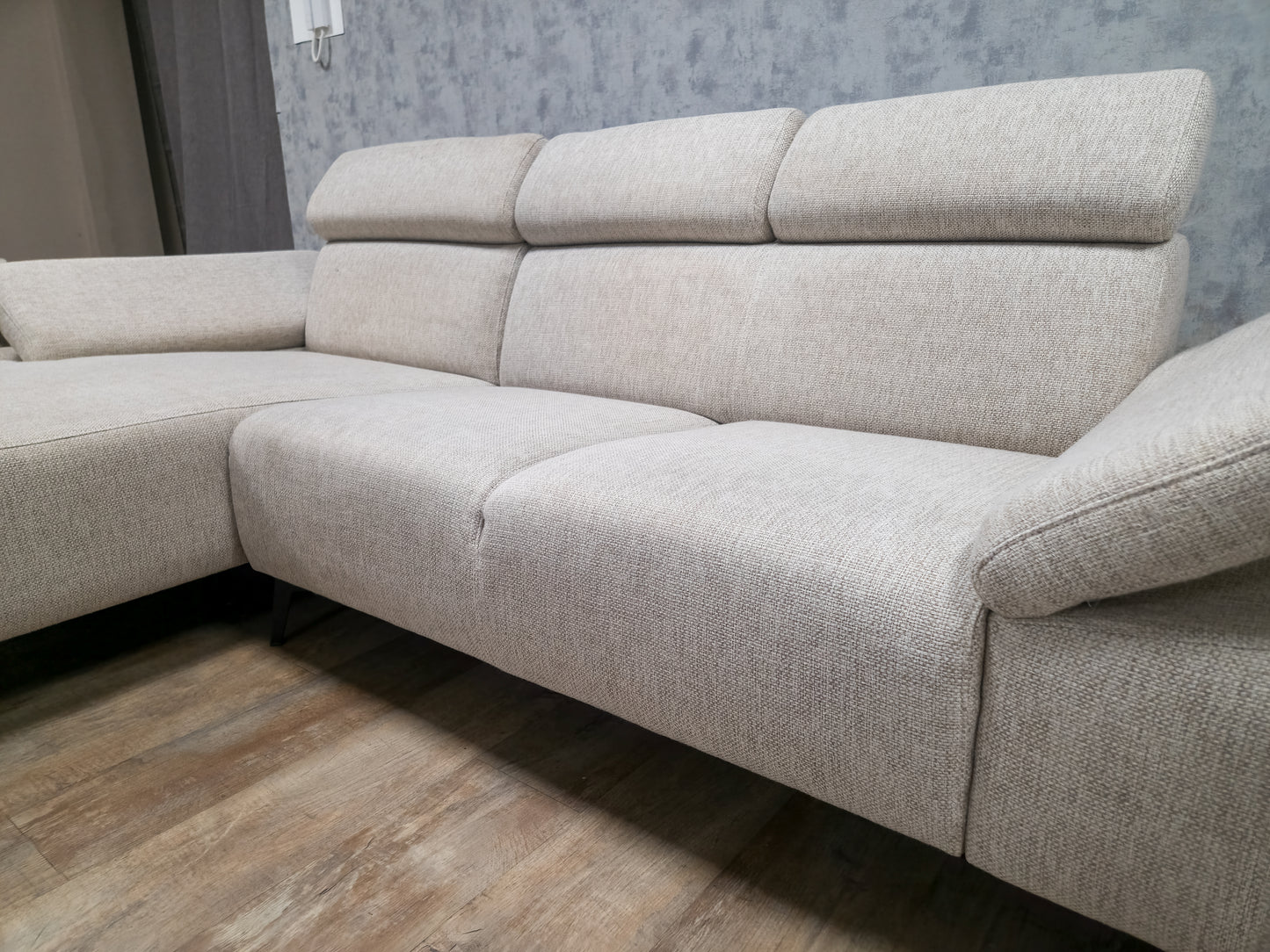 ZGAN Beige Gemeleerd Hoekbank