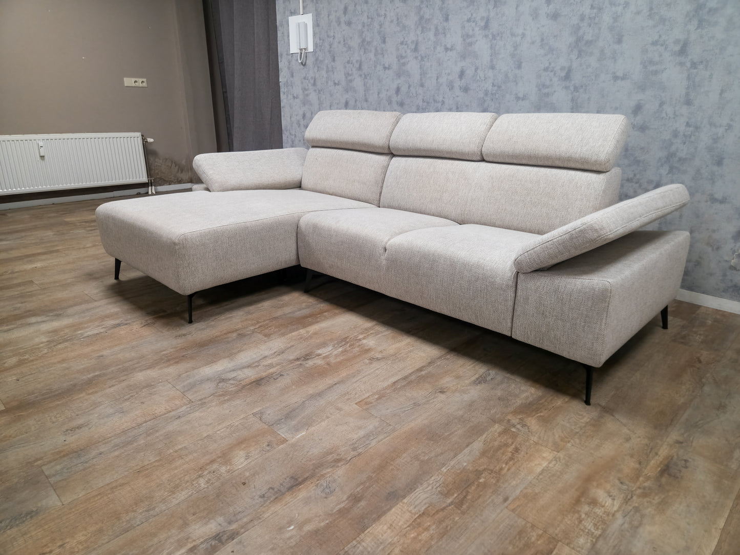 ZGAN Beige Gemeleerd Hoekbank