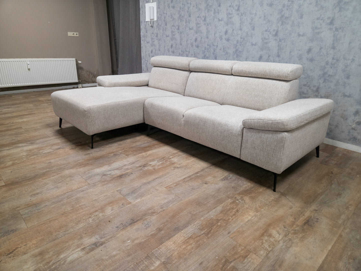 ZGAN Beige Gemeleerd Hoekbank
