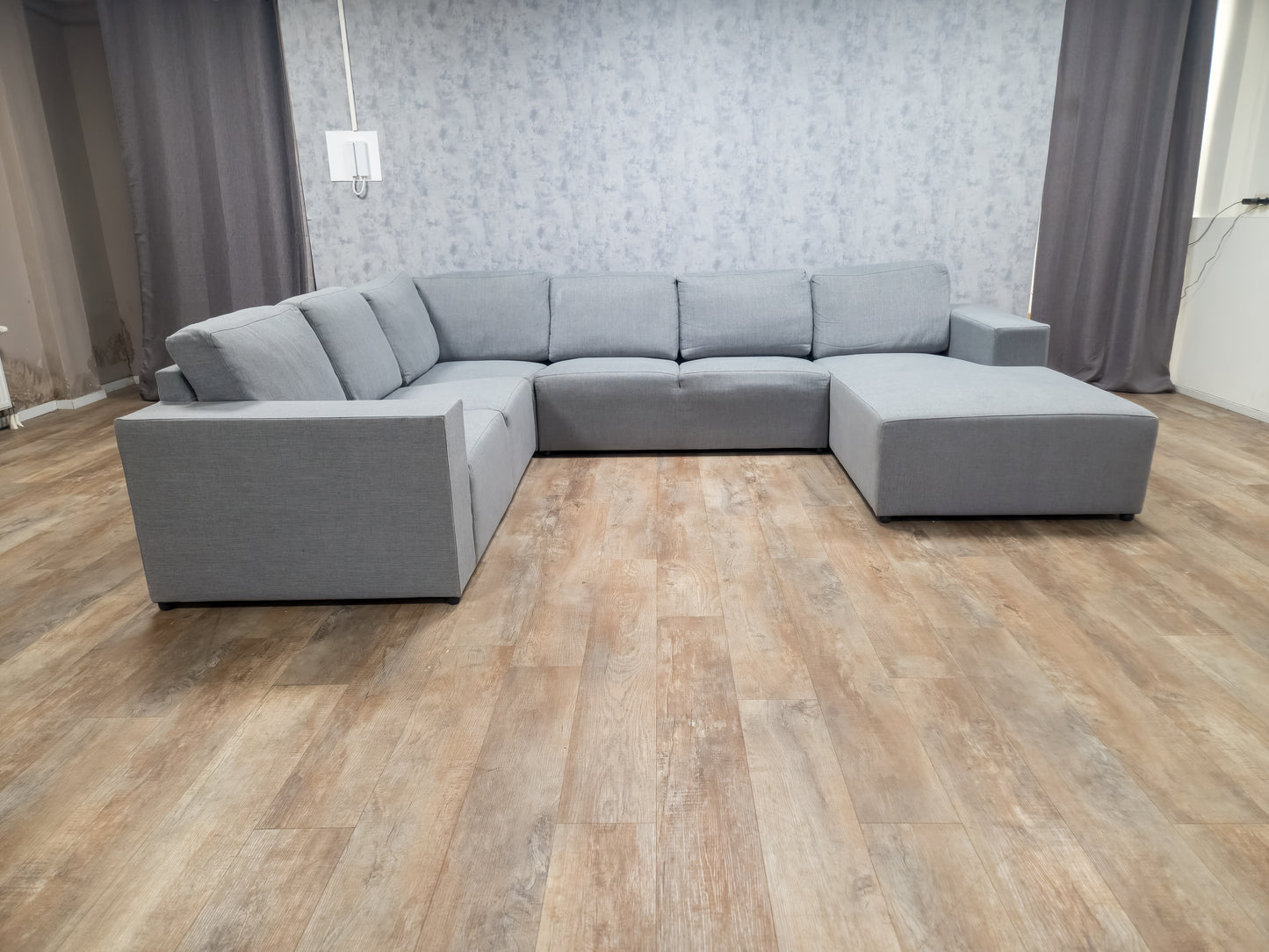 Mooi Groot Grijs U Bankstel