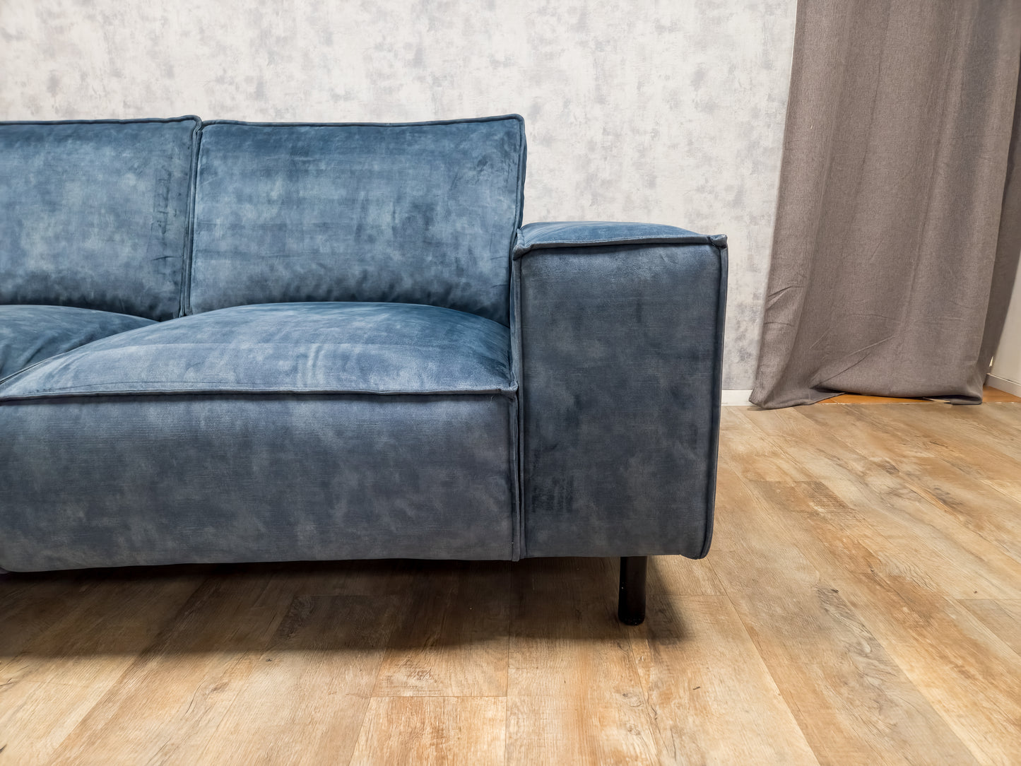 Mooi Blauwe Verlours Hoekbank