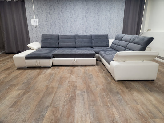 ZEER MOOI WIT en GRIJS MULTIFUNCTIONELE U BANK