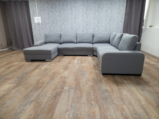 Mooi Groot Grijs U Bankstel