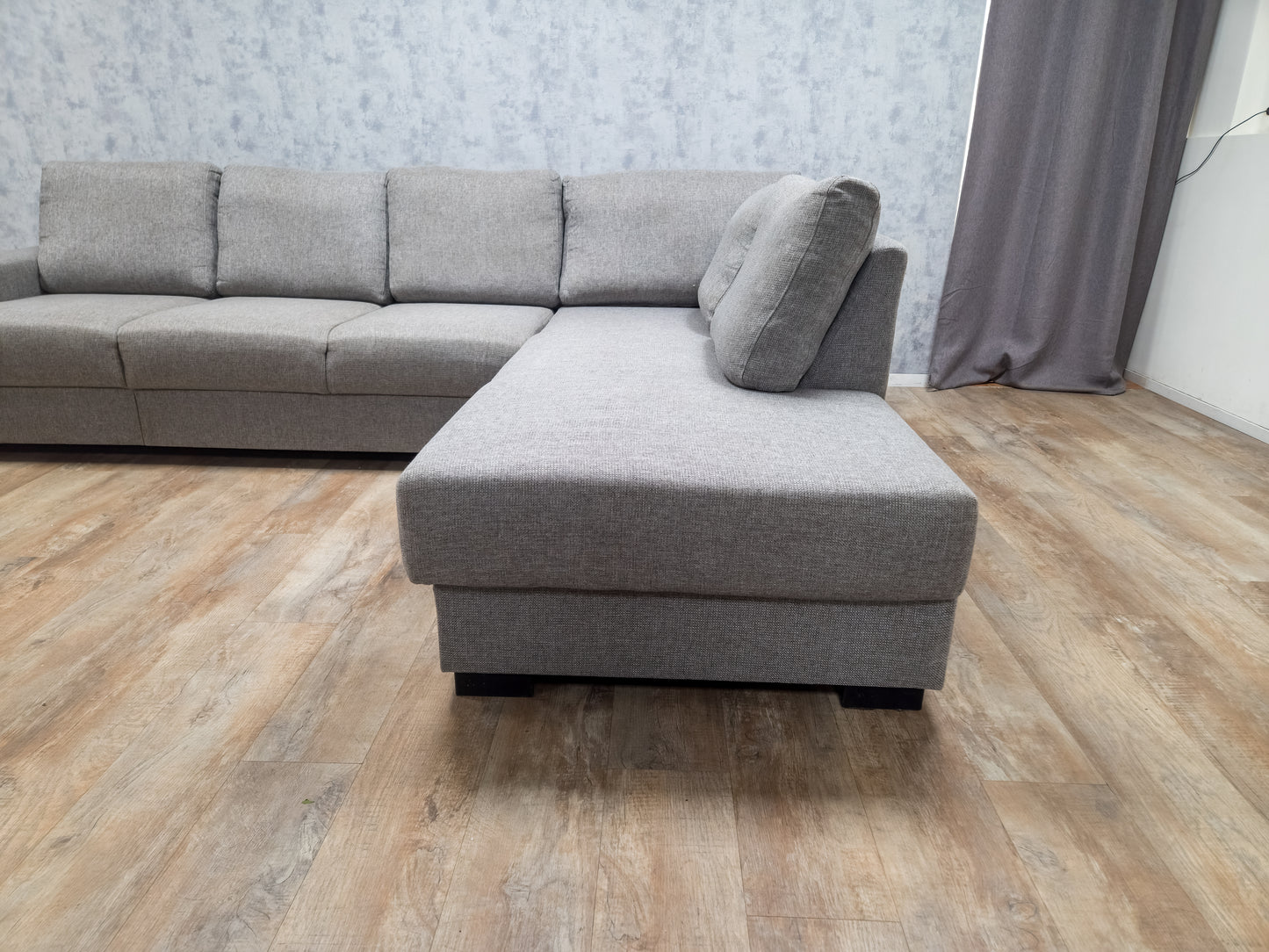 Zeer Mooi Groot Grijs Hoekbank