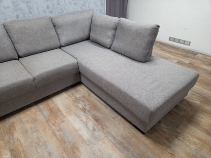Zeer Mooi Groot Grijs Hoekbank