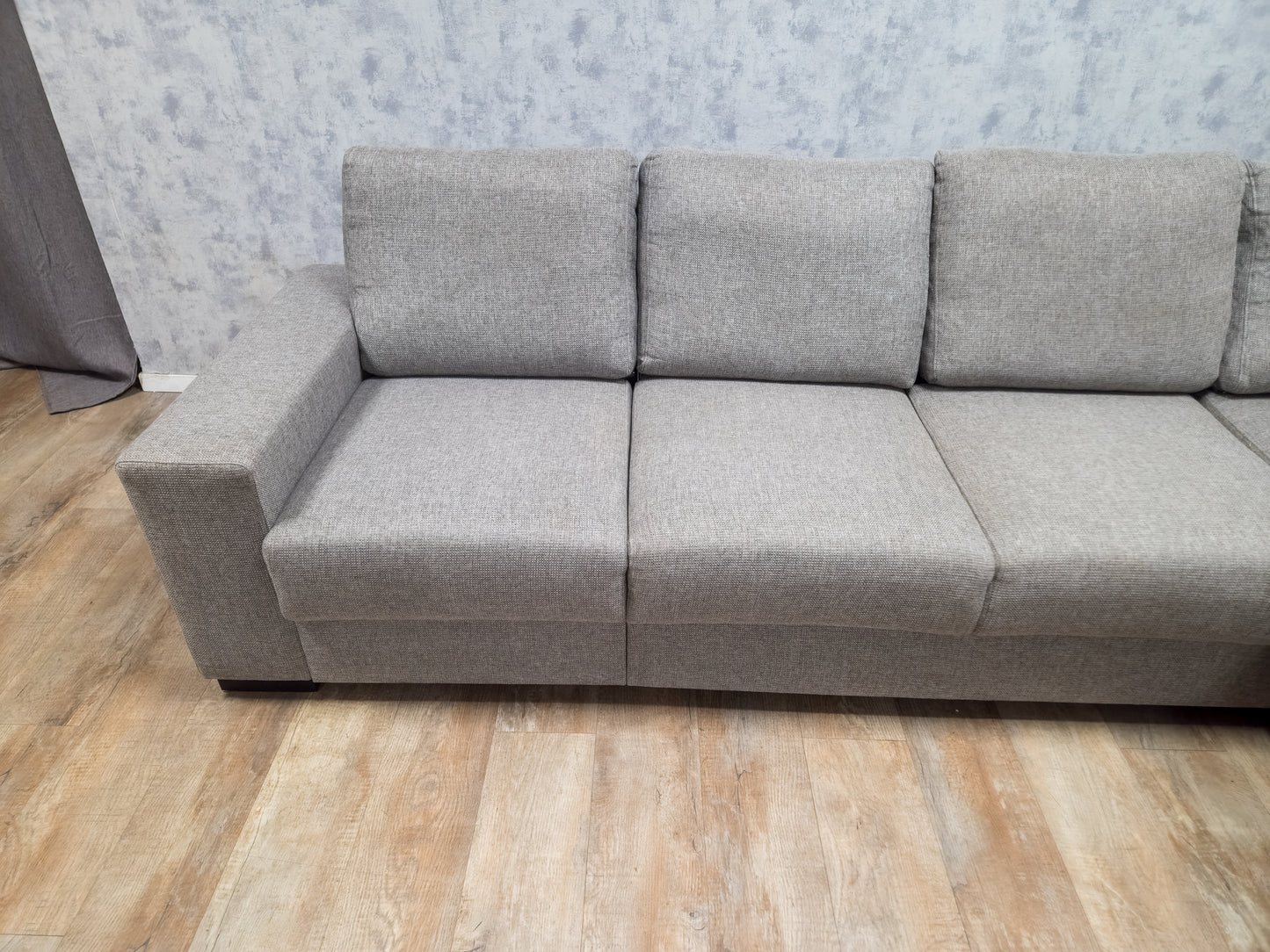 Zeer Mooi Groot Grijs Hoekbank
