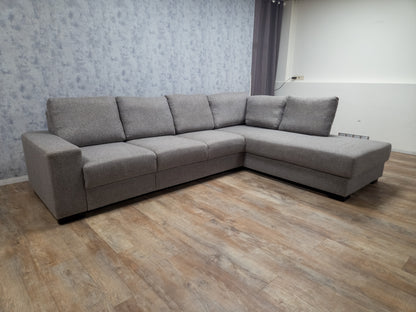 Zeer Mooi Groot Grijs Hoekbank