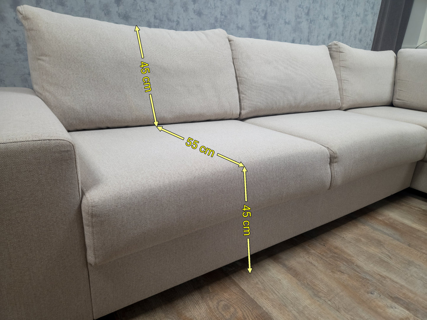 Zeer Mooi BEIGE Hoekbank