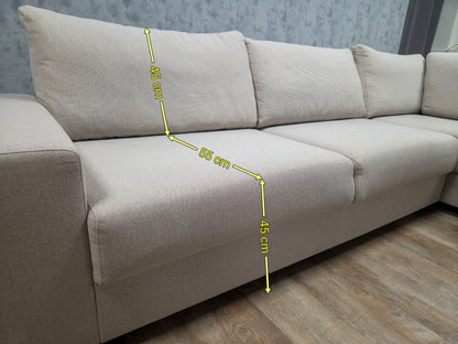 Zeer Mooi BEIGE Hoekbank