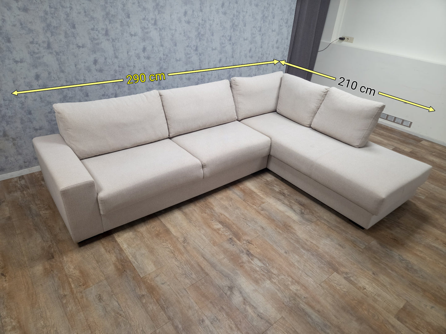 Zeer Mooi BEIGE Hoekbank