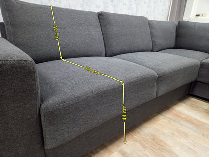 Mooi Antraciet Hoekbank