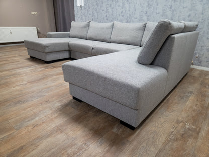 Zeer Mooi Groot Grijs U Bankstel