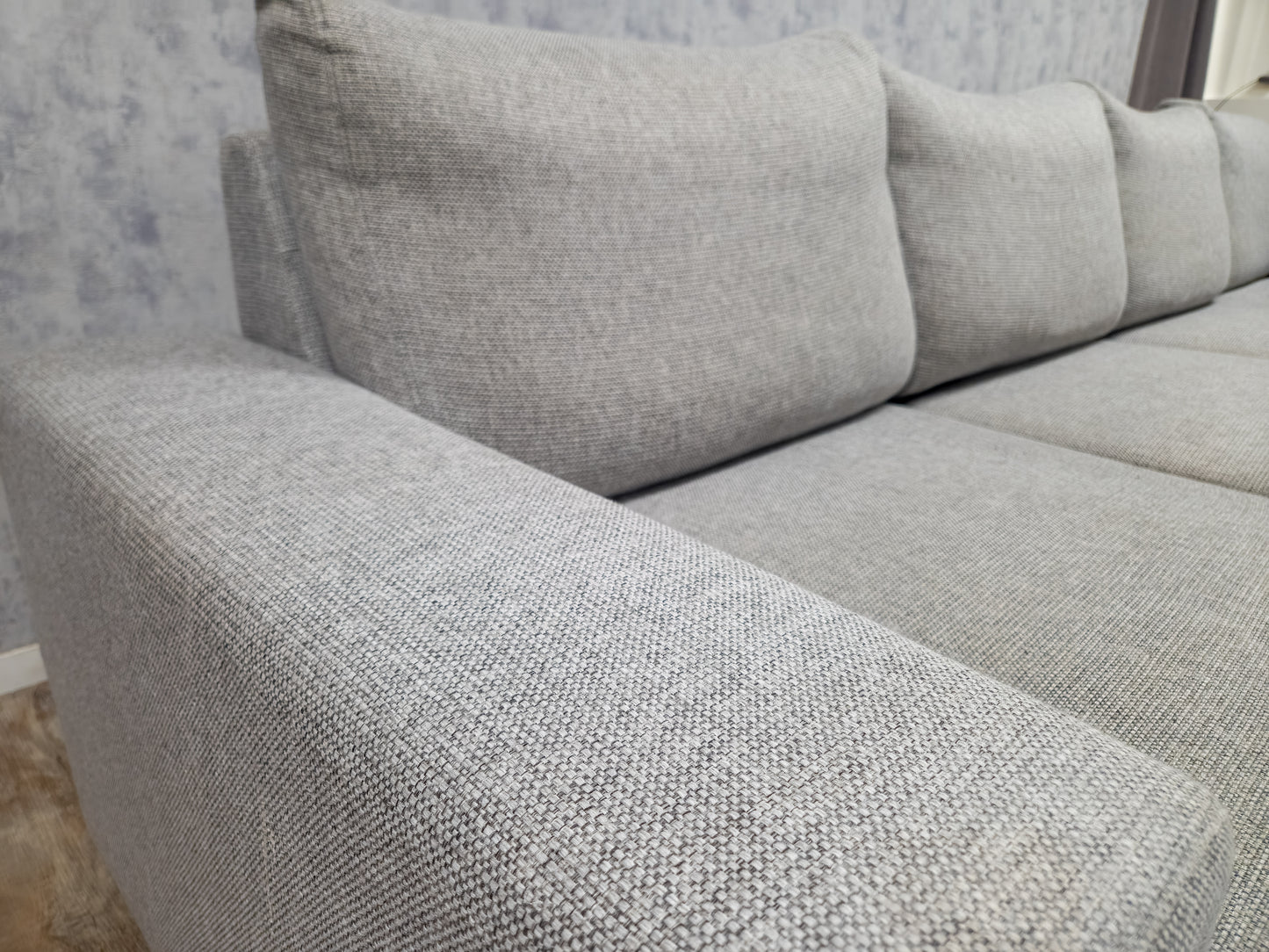 Zeer Mooi Groot Grijs U Bankstel