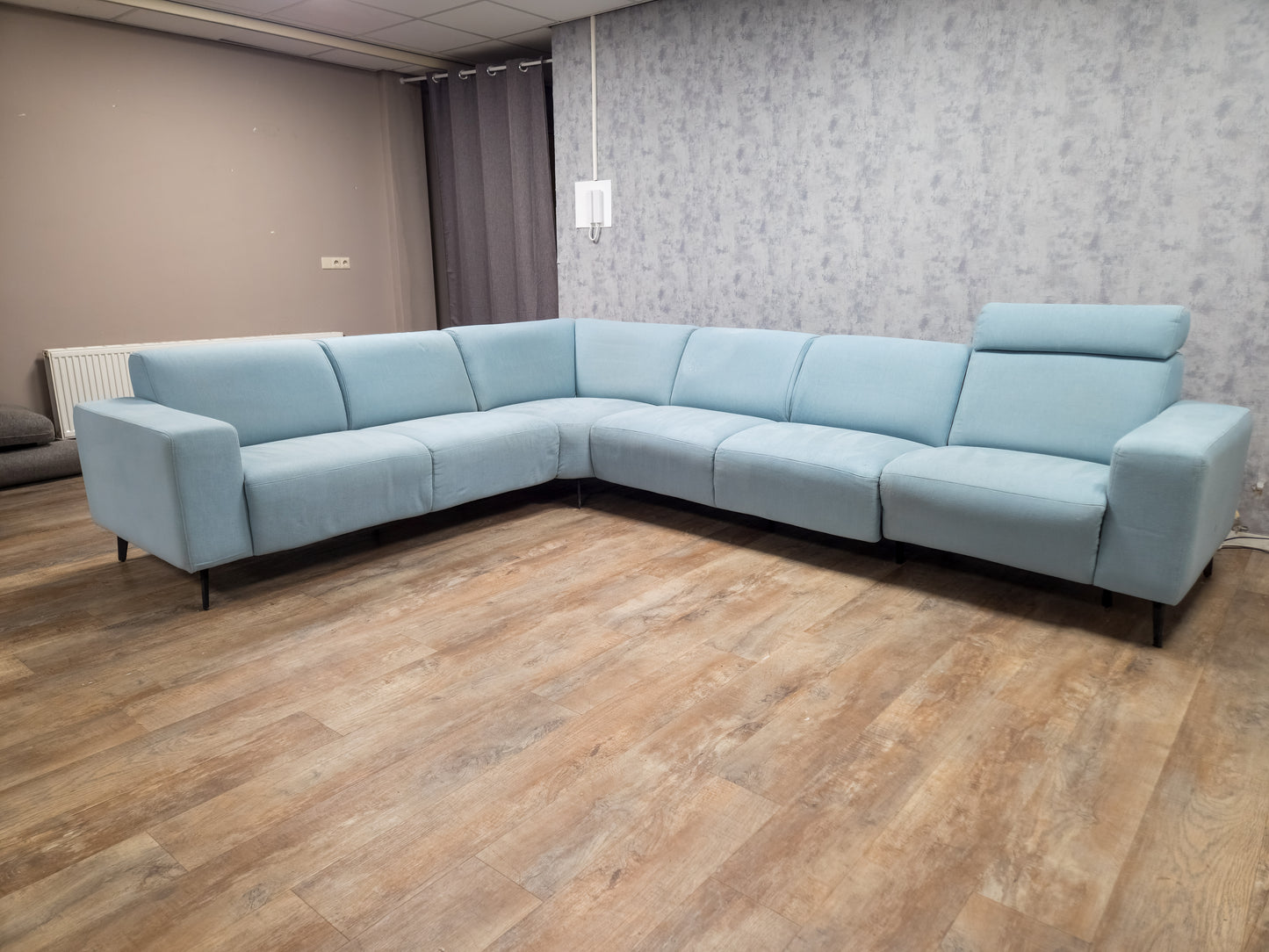 Zeer Mooi Licht Torquise Groen Hoekbank