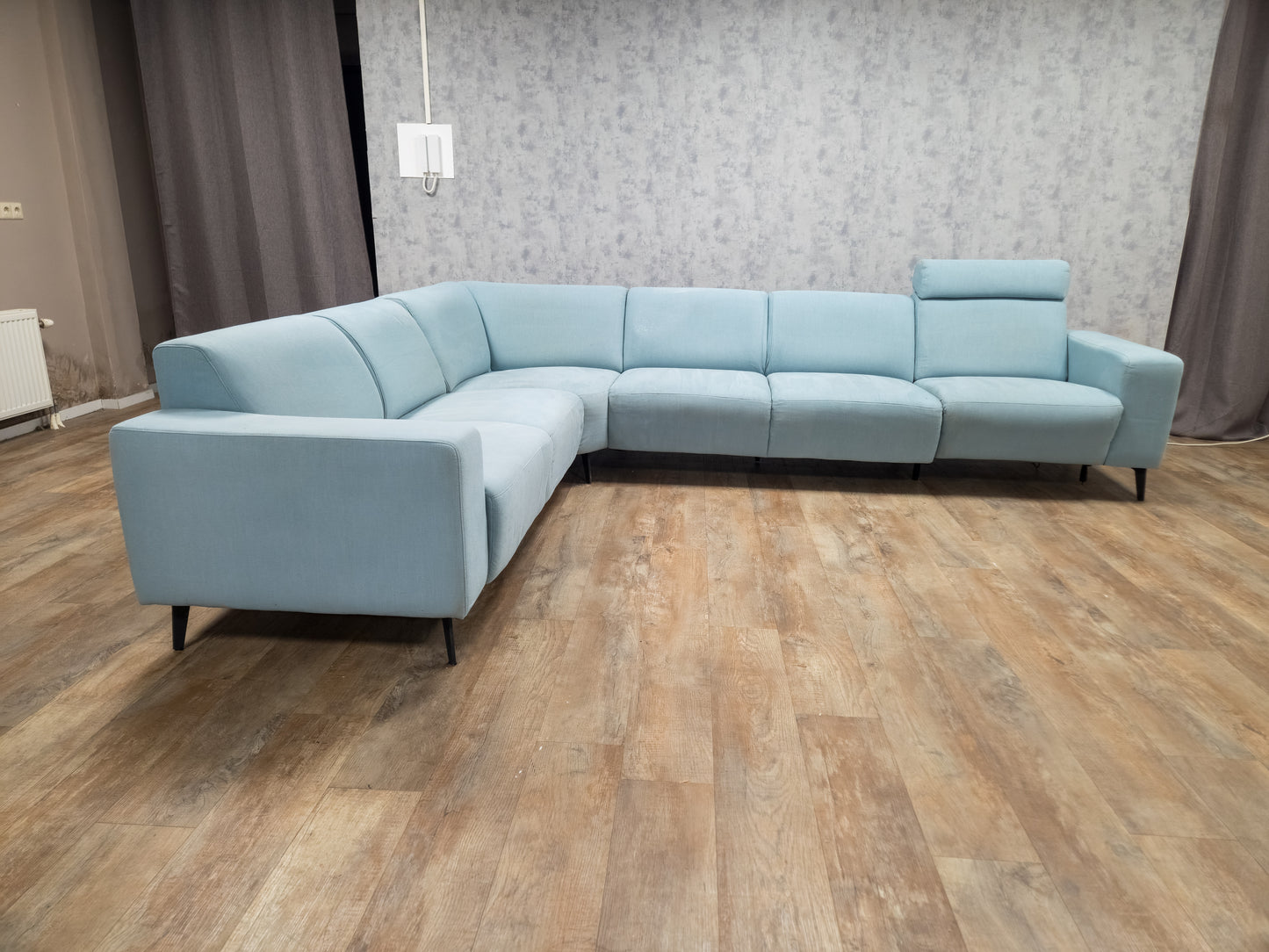 Zeer Mooi Licht Torquise Groen Hoekbank