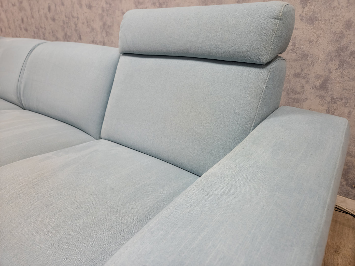 Zeer Mooi Licht Torquise Groen Hoekbank