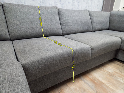 Zeer Mooi Groot Antraciet U Bankstel