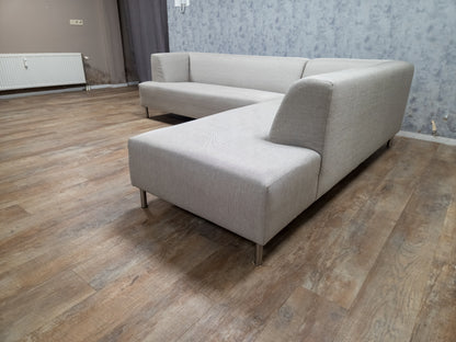 Licht Beige Hoekbank - 2e Hands