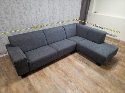 Mooi Antraciet Hoekbank