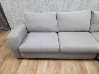 Z.G.A.N Nette Grijs Hoekbank -  (2e hands) Zitcomfort