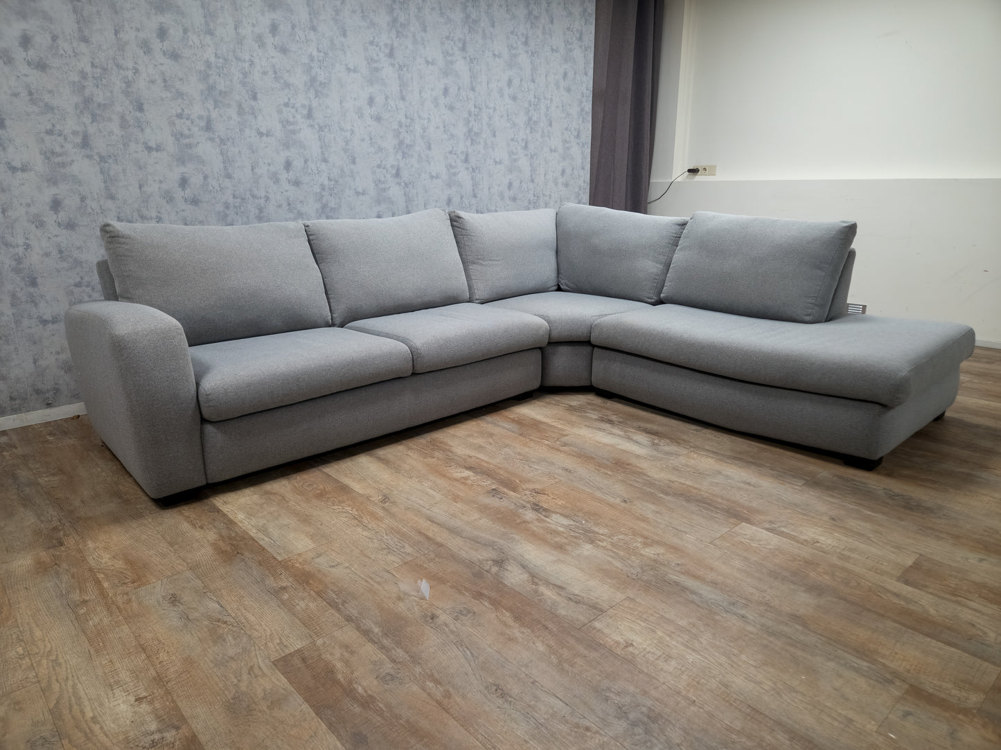 Z.G.A.N Nette Grijs Hoekbank -  (2e hands) Zitcomfort