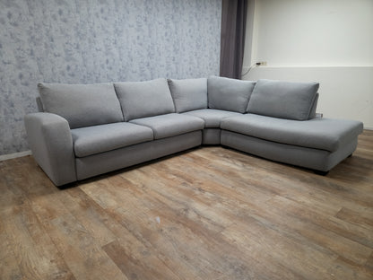 Z.G.A.N Nette Grijs Hoekbank -  (2e hands) Zitcomfort