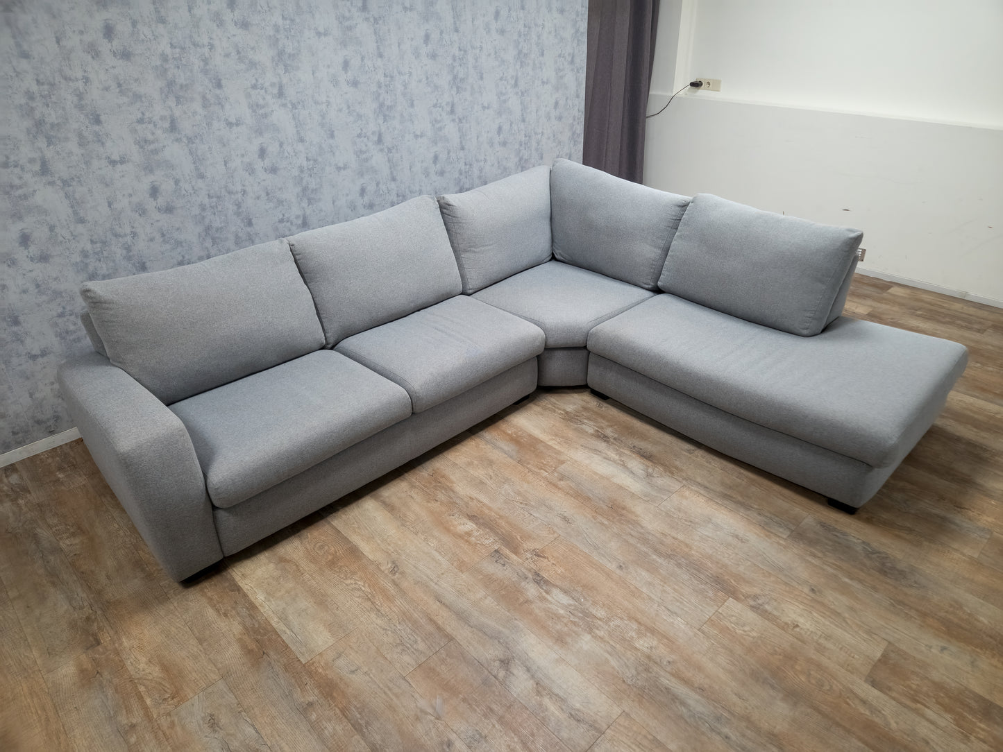 Z.G.A.N Nette Grijs Hoekbank -  (2e hands) Zitcomfort