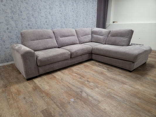 Grijze Rechterhoek Bank (2e Hands) – Luxe Comfort & Modern Design