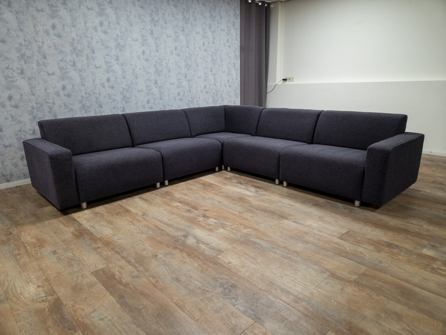 Zeer Mooi Groot Antraciet Hoekbank