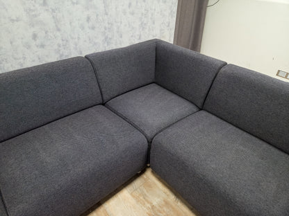 Zeer Mooi Groot Antraciet Hoekbank