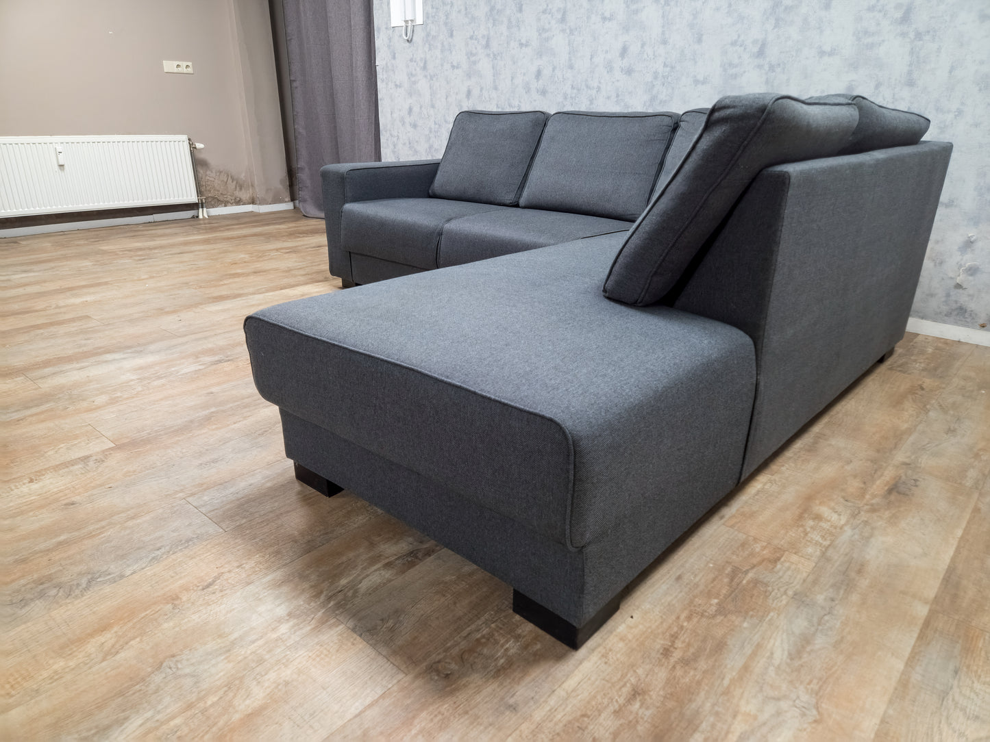 Antraciet Rechter Hoekbank van WOOD - 2e Hands