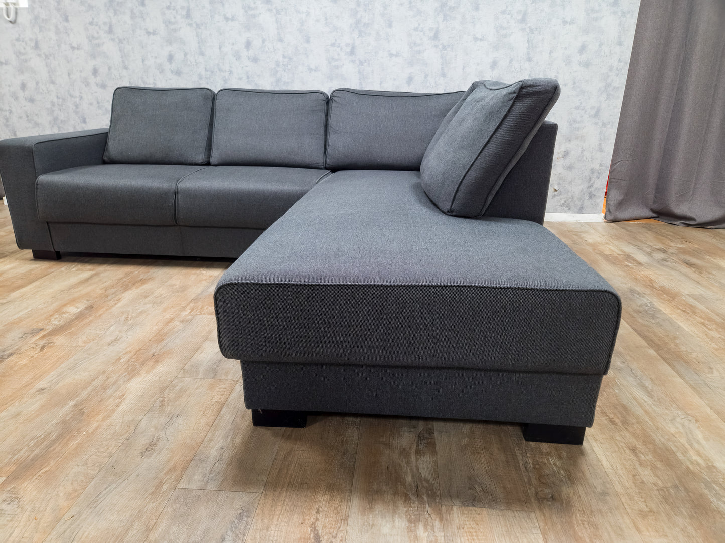 Antraciet Rechter Hoekbank van WOOD - 2e Hands