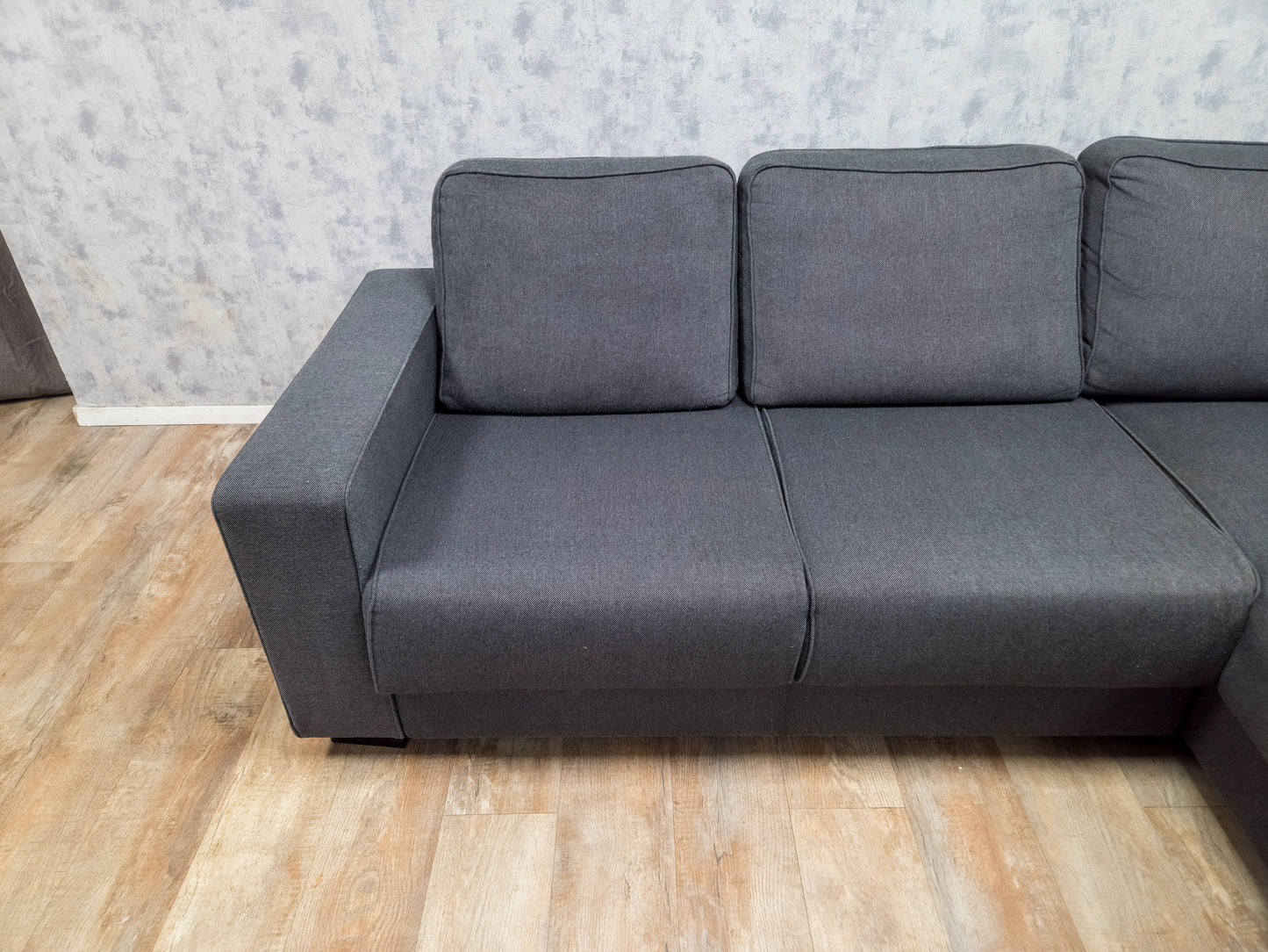 Antraciet Rechter Hoekbank van WOOD - 2e Hands
