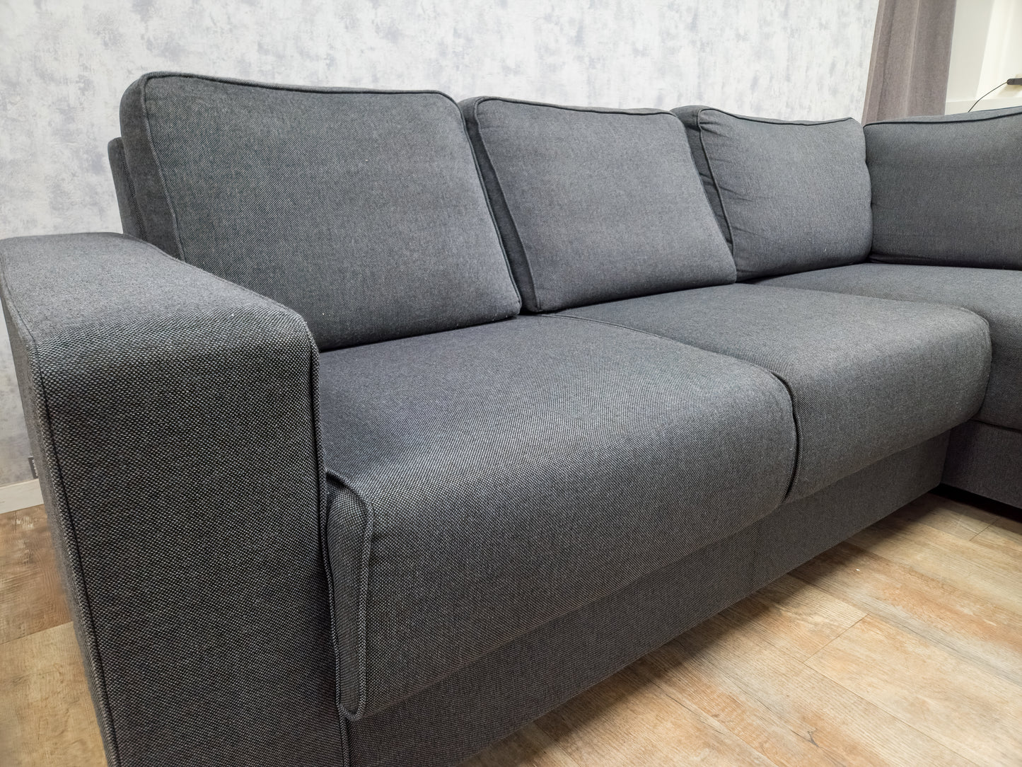 Antraciet Rechter Hoekbank van WOOD - 2e Hands