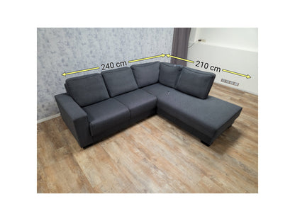 Antraciet Rechter Hoekbank van WOOD - 2e Hands