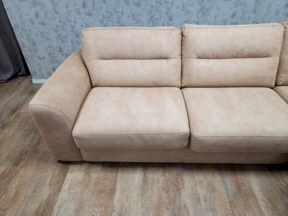 Beige Hoekbank met Luxe Zitcomfort