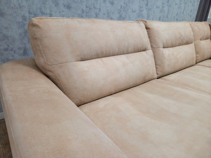 Beige Hoekbank met Luxe Zitcomfort