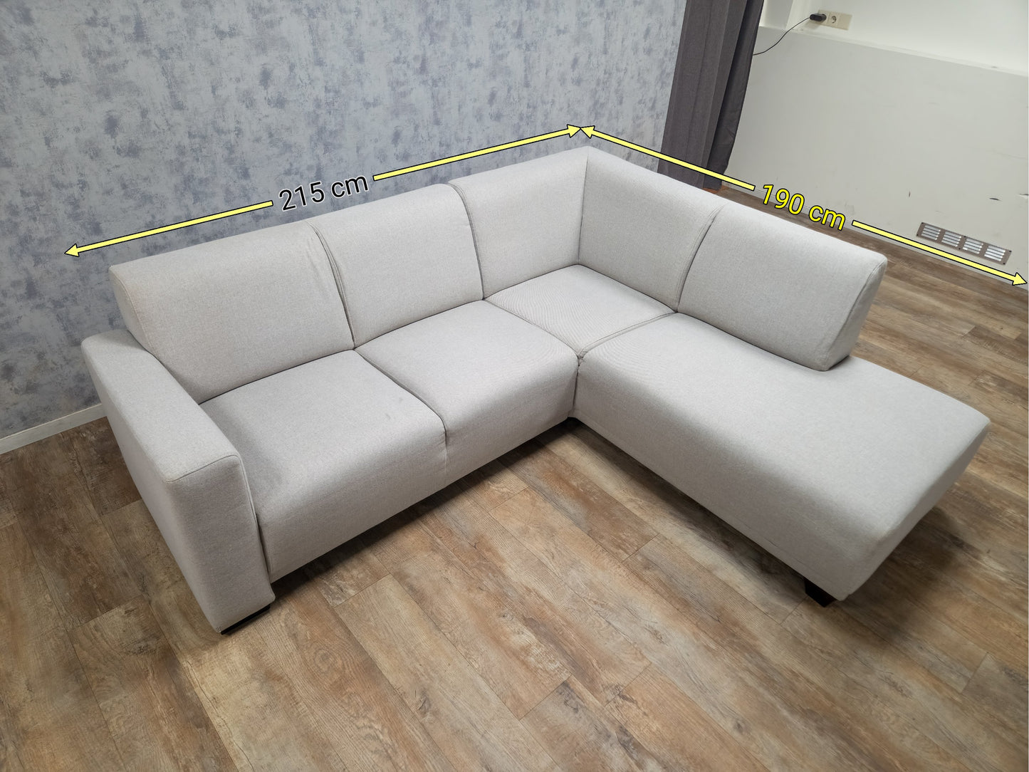 Wit HoekBank (2e Hands) – Luxe Comfort & Modern Design