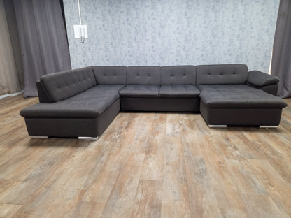 Antraciet U-Bankstel – Stijlvol, Ruim en Comfortabel
