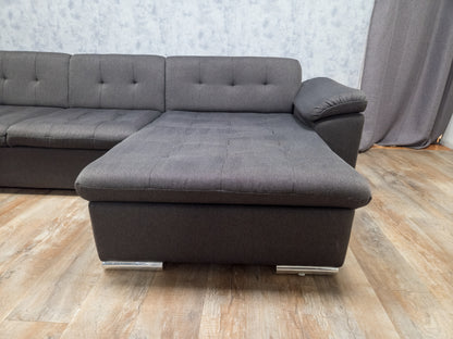 Antraciet U-Bankstel – Stijlvol, Ruim en Comfortabel