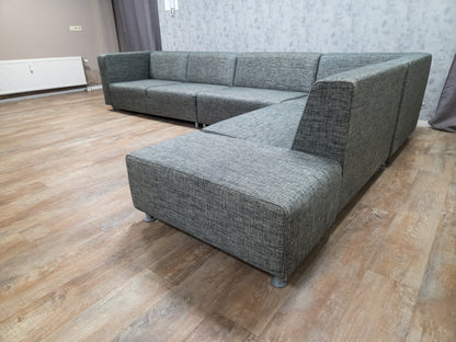 Groot Antraciet 5-Delige Hoekbank - Tijdloos Design & Comfort