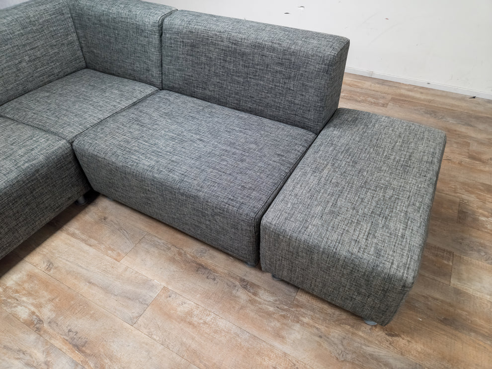 Groot Antraciet 5-Delige Hoekbank - Tijdloos Design & Comfort – BanxteL ...