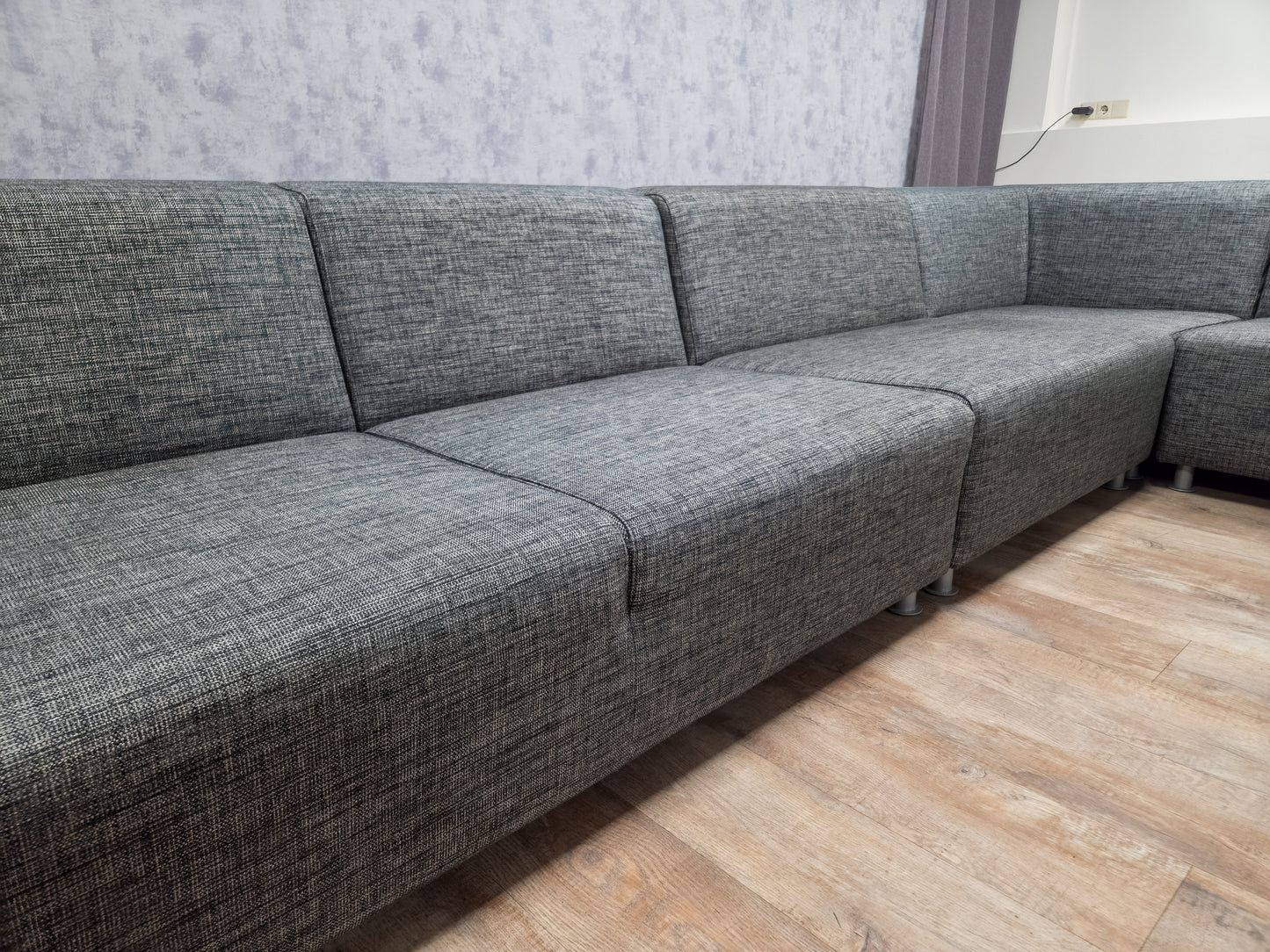 Groot Antraciet 5-Delige Hoekbank - Tijdloos Design & Comfort